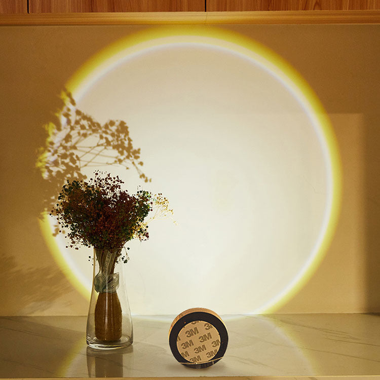 Led wireless sunset night light