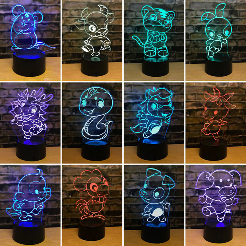 led animal night light