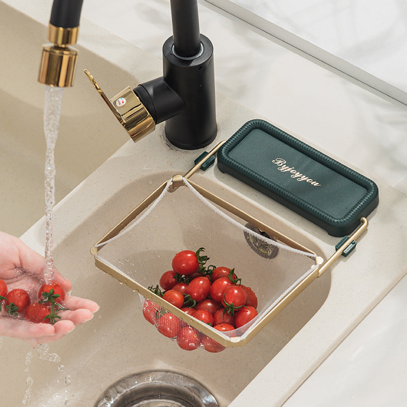 Sink filter rack and strainer