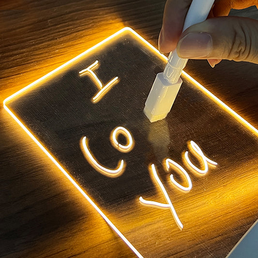 Creative LED night light note board